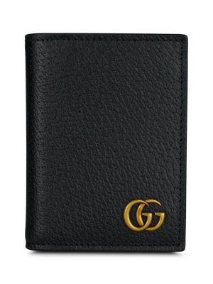 Gg Marmont Leather Card Case