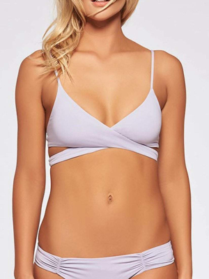 L Space Rocky Wrap Bikini Top In Ice