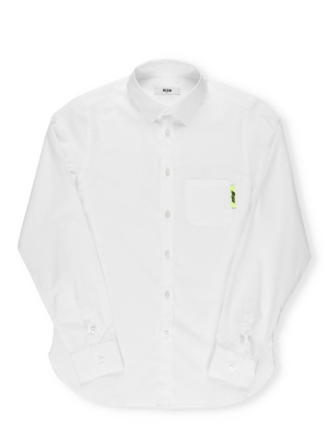 Msgm Kids Patch Pocket Shirt