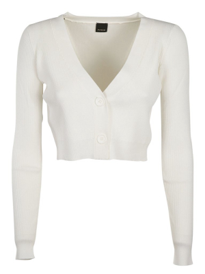 Pinko Pentathlon V-neck Cropped Cardigan