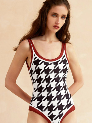 Lennon Reversible Open-back One Piece Swimsuit