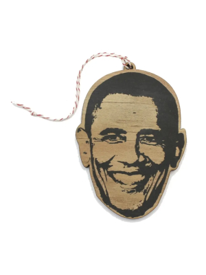 Famous Face Ornament - Barack Obama