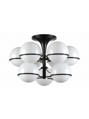 Sarfatti Globe Two Tiered Flush Mount Ceiling Lamp