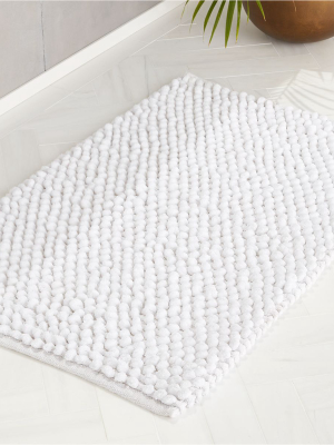 Cirrus White Bath Mat