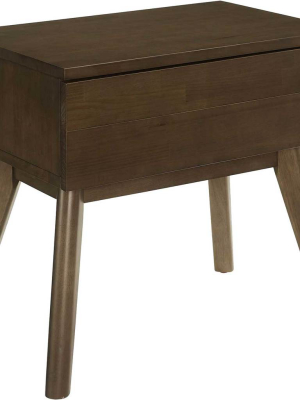 Elliot Wood Nightstand Walnut