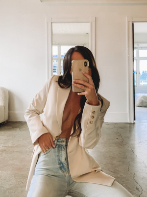 The Kirsty Blazer Cream