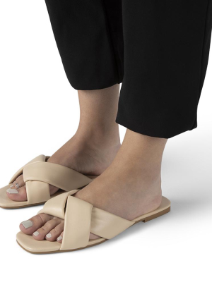 Nancy Nude Leather Sandal