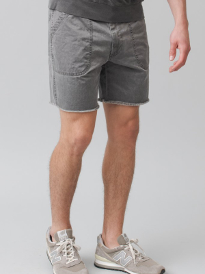 Men's Herringbone Naval Short Black