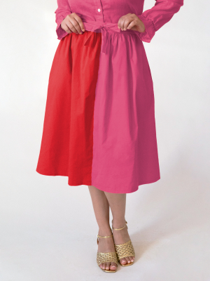 Pink & Red Nora Skirt