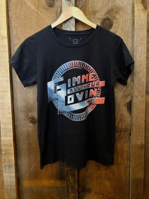 Gimme All Your Lovin Womens Tee Blk/color