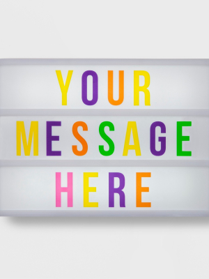 Your Message Here Light Box - Pillowfort™