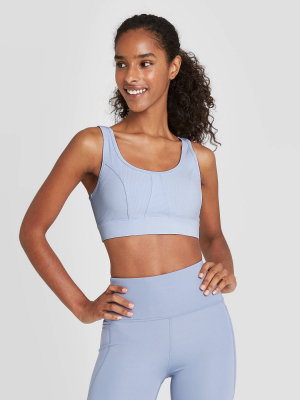 Women's Ribbed Panel Bra - Joylab™