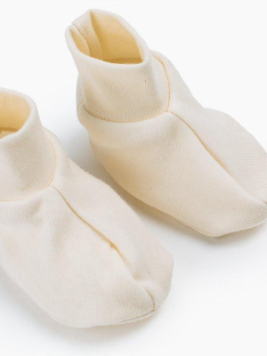 Fog Linen Organic Cotton Baby Booties