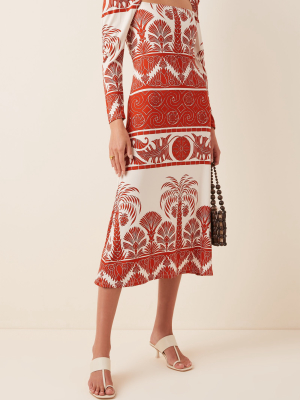 Paint The Universe Printed Crepe Dress