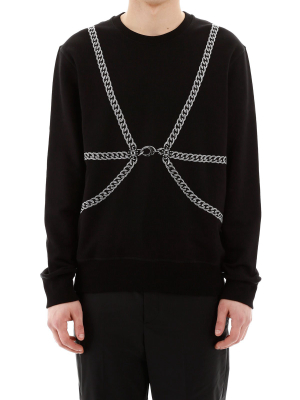 Alexander Mcqueen Harness Printed Sweatshirt