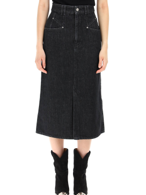 Isabel Marant Dipoma A-line Denim Skirt