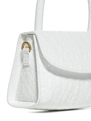 By Far Mini Embossed Shoulder Bag