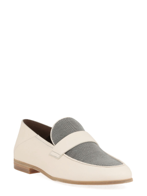 Brunello Cucinelli Bead-embellished Loafers