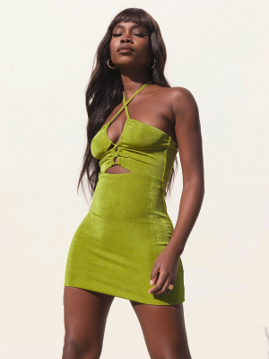 Zamia Mini Dress Green