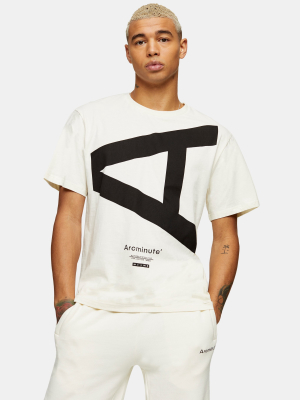 Arcminute Cream A Logo T-shirt*