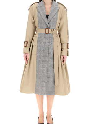 Alexander Mcqueen Spliced Trench Coat