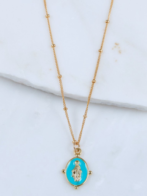 Lucia Pendant Necklace, Turquoise