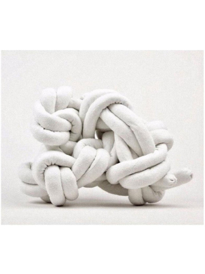 Knot Pillow In Ivory