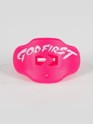 God First Pink Football Mouthguard