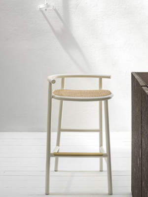 Nendo Single Curve Bentwood Barstool By Gtv