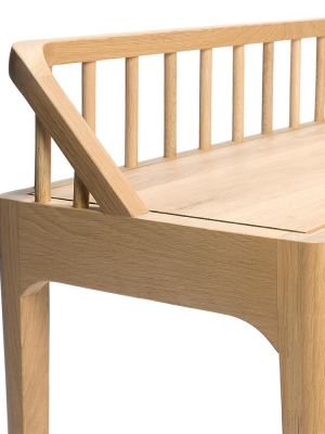 Oak Spindle Bench