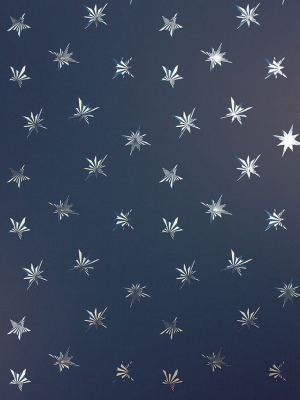 Sample Sirius Wallpaper In Dark Blue From The Belvoir Collection By Matthew Williamson