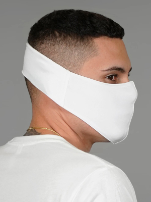 Basic White No Ear Pain Face Mask