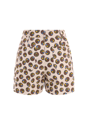 Tory Burch Graphic Patterned Shorts