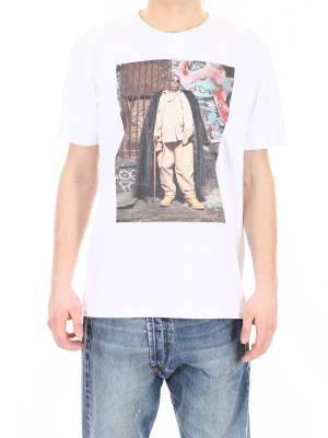 R13 Biggie Graffiti Print Crewneck T-shirt