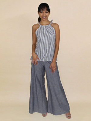 Chambray Ikat Pants