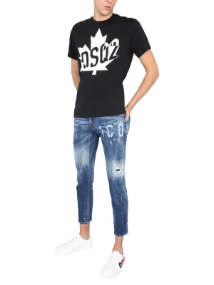 Dsquared2 Skater Icon Print Jeans