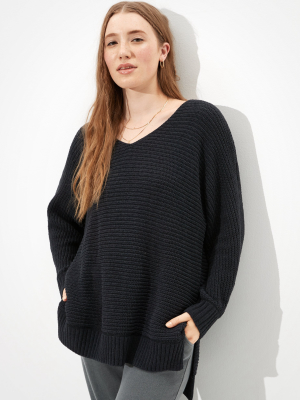 Ae Slouchy V-neck Sweater