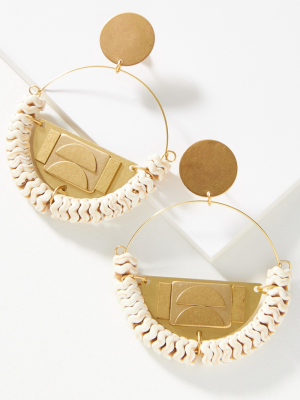 David Aubrey Beaded Hoop Earrings