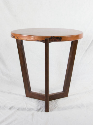 Trico Copper Top Side Table - Natural W/ Spots