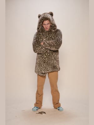 Forest Leopard Luxe Classic Faux Fur Coat | Men's