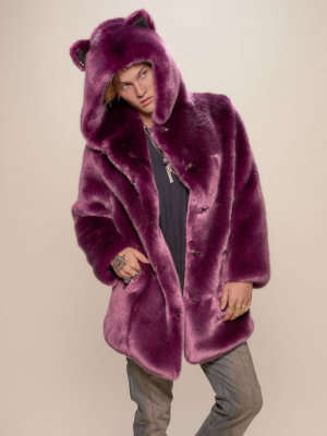 Lavender Wolf Luxe Classic Faux Fur Coat | Men's