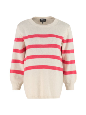 A.p.c. Lizzy Stripe Knit Sweater