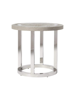 Alchemy Living Stile Heith Round End Table - Gray