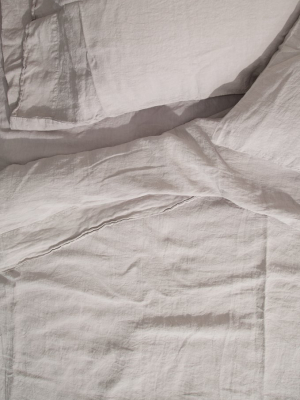 Linen Bedding - Light Grey