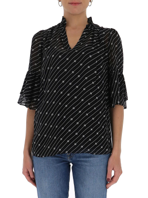 Michael Michael Kors Striped Layered Blouse