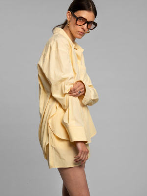 Lui Organic Cotton Shirt - Pale Yellow