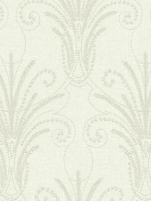 Candlewick Wallpaper In Ivory And Beige From The Norlander Collection By York Wallcoverings