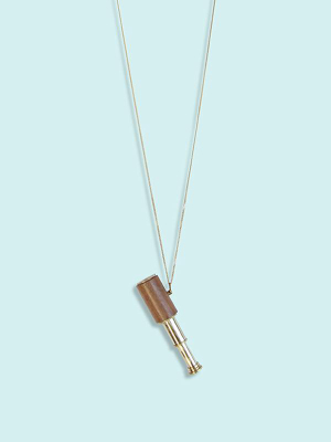 Wood Telescope Necklace