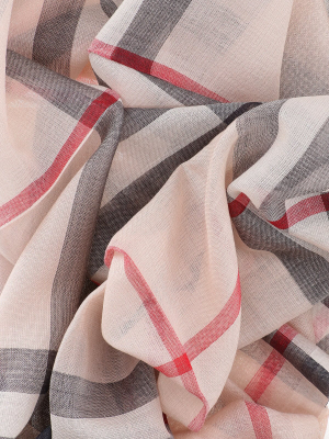 Burberry Lightweight Check Print Scarf