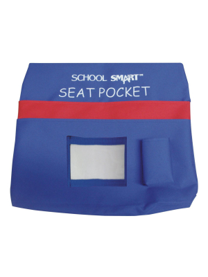 School Smart Seat Pocket, 15 X 14-1/2 In, Blue